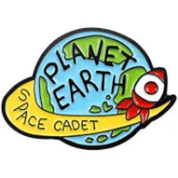 Jewelry - 5/$20 Planet Earth Space Cadet Enamel Pin